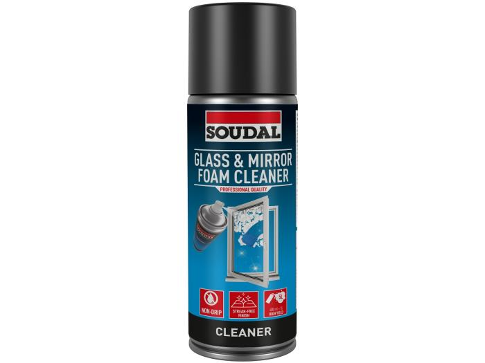 Soudal Glass & Mirror Foam Cleaner
